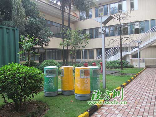 韶關(guān)物業(yè)分類玻璃鋼垃圾桶，提升社區(qū)好環(huán)境。