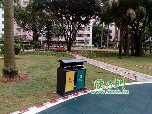 韶關(guān)機關(guān)鋼制垃圾桶，欣方圳量身定做