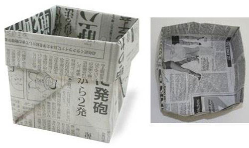 用紙折垃圾桶手工怎么折，學(xué)手工制作折紙垃圾桶